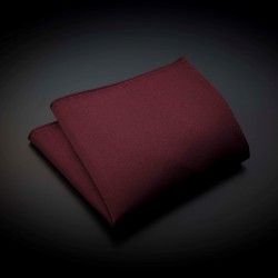 Pochette pure soie - couleur unie bordeau