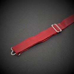 Noeud papillon homme pure soie - couleur unie rouge